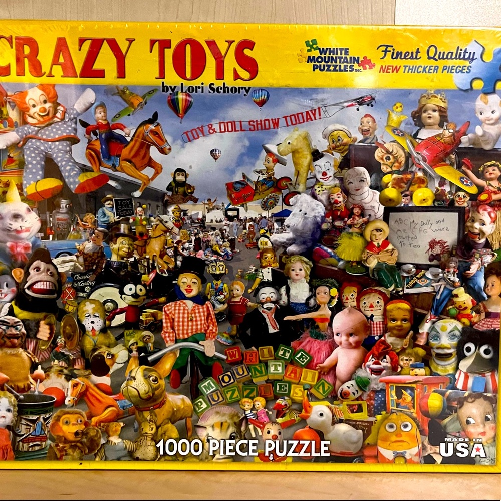Rare, New In Box CRAZY TOYS puzzle by White Mountain